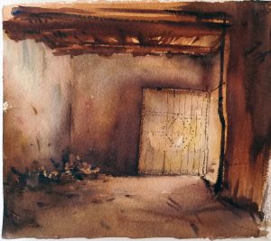 Watercolour Ait ben Haddou