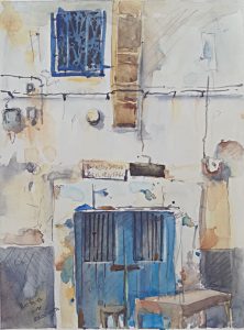 Watercolour Callejon Essaouira