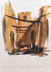 Watercolour Ait ben Haddou